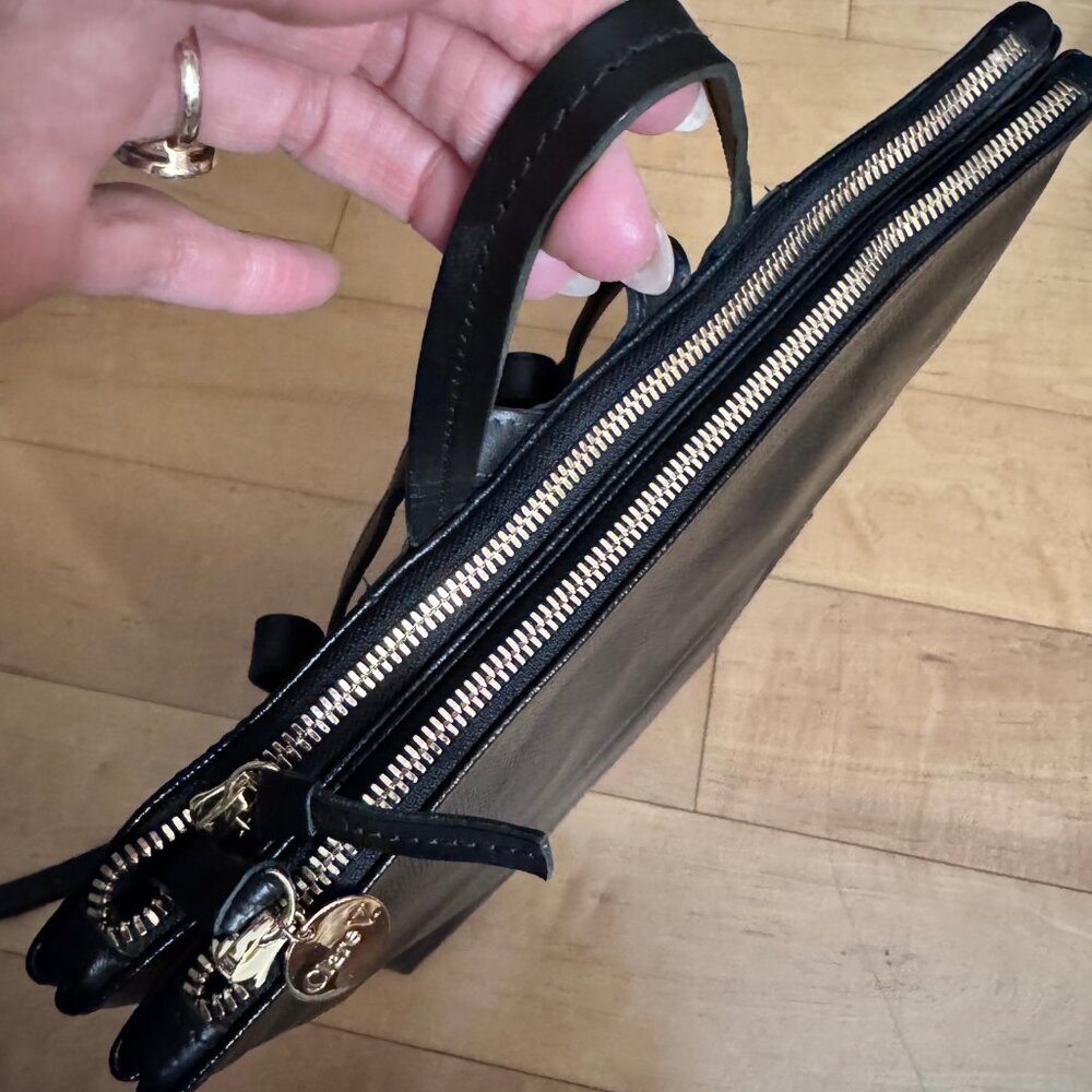 Clare V Black Lizard Agnes Backpack - Brand New - Picture 5 of 7